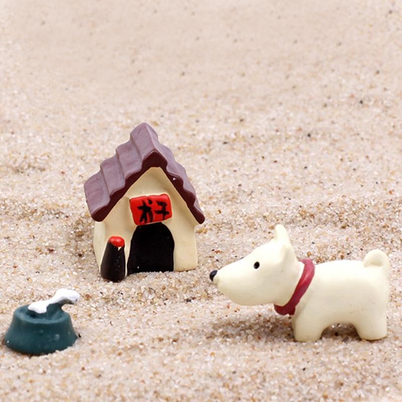 Творчість DIY сукулентів рослини горщик культура мікроландшафт казковий собака будиночок прикраса аксесуари