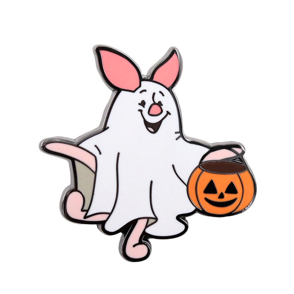 Fun Cartoon Animal Pumpkin Enamel Pin - Perfect Halloween Decoration & Gift for Backpacks or Clothing