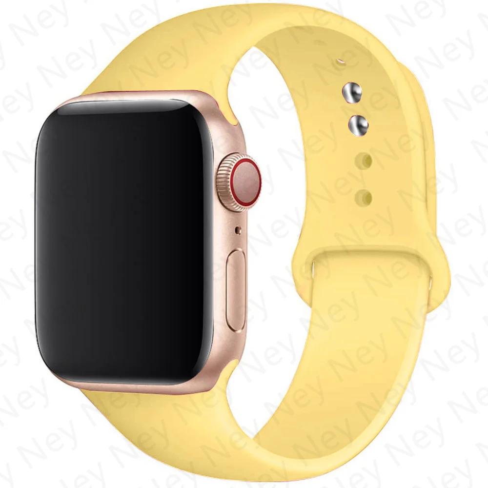Silikonový řemínek pro Apple Watch 44mm 40mm 49mm 45mm 41mm 38mm 42mm Correa Belt Bracelet pro Apple Watch Series 9 8 7 6 5 3 SE Ultra 2