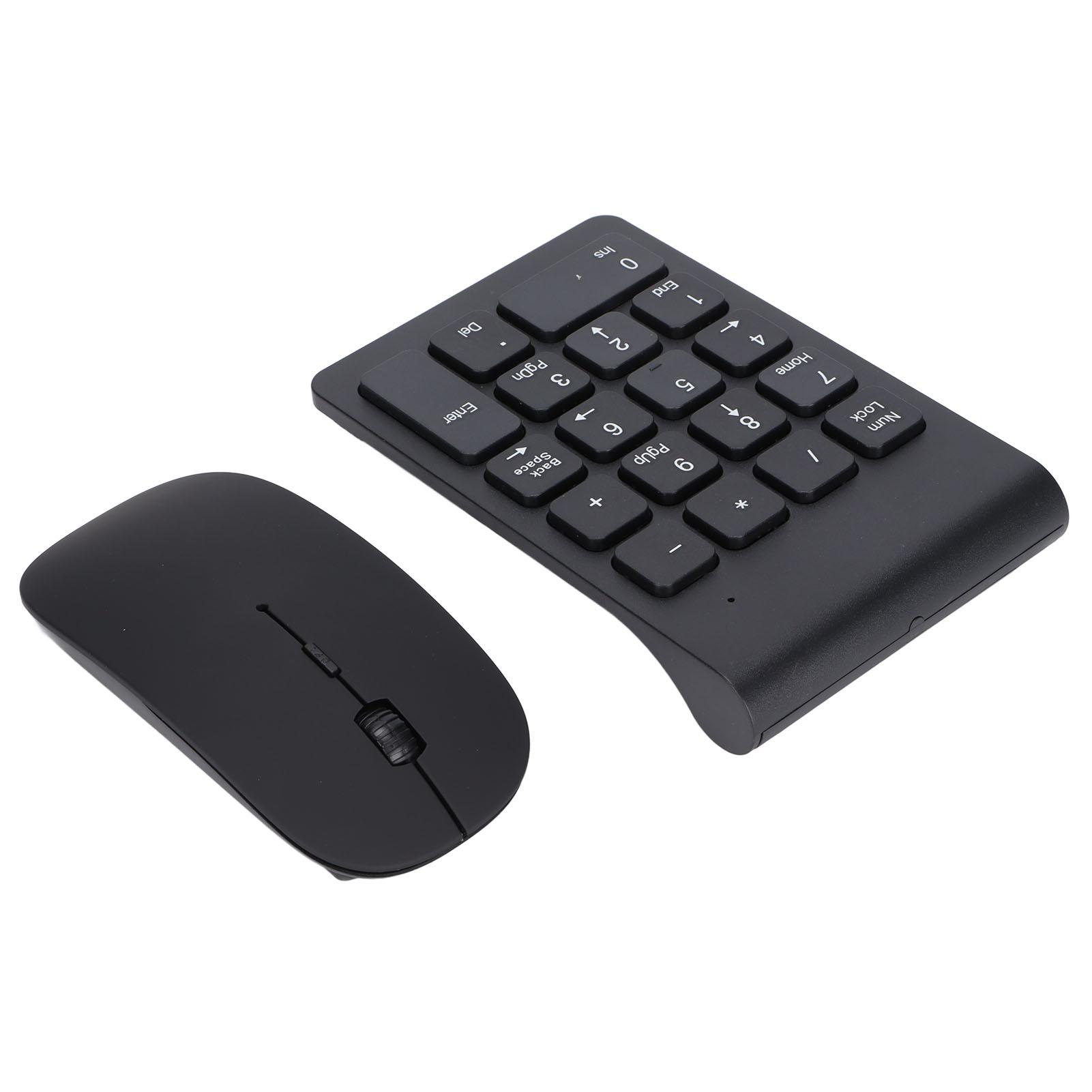 

Number Pad Plug and Play 2.4GHz Wireless Technology 1200 DPI Sensitive Durable Number Pad Mouse Combo for Home Office