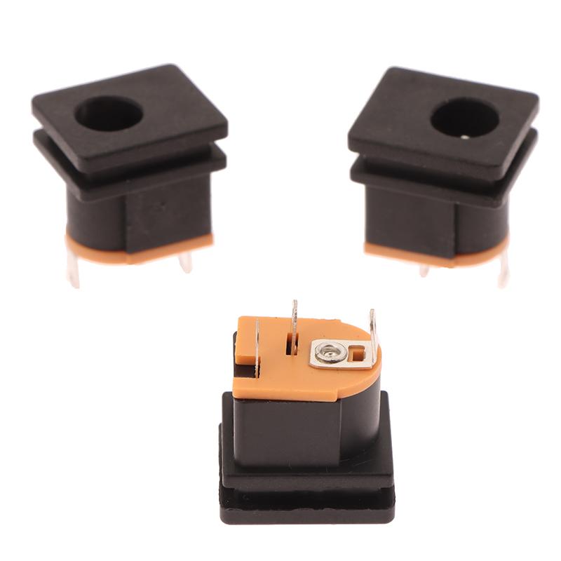 10Pcs 5.5X2.5Mm Dc Power Supply Socket Connector Dc-015 5.5*2.1Mm Dc Female Jack Square Panel Mounting Connectors