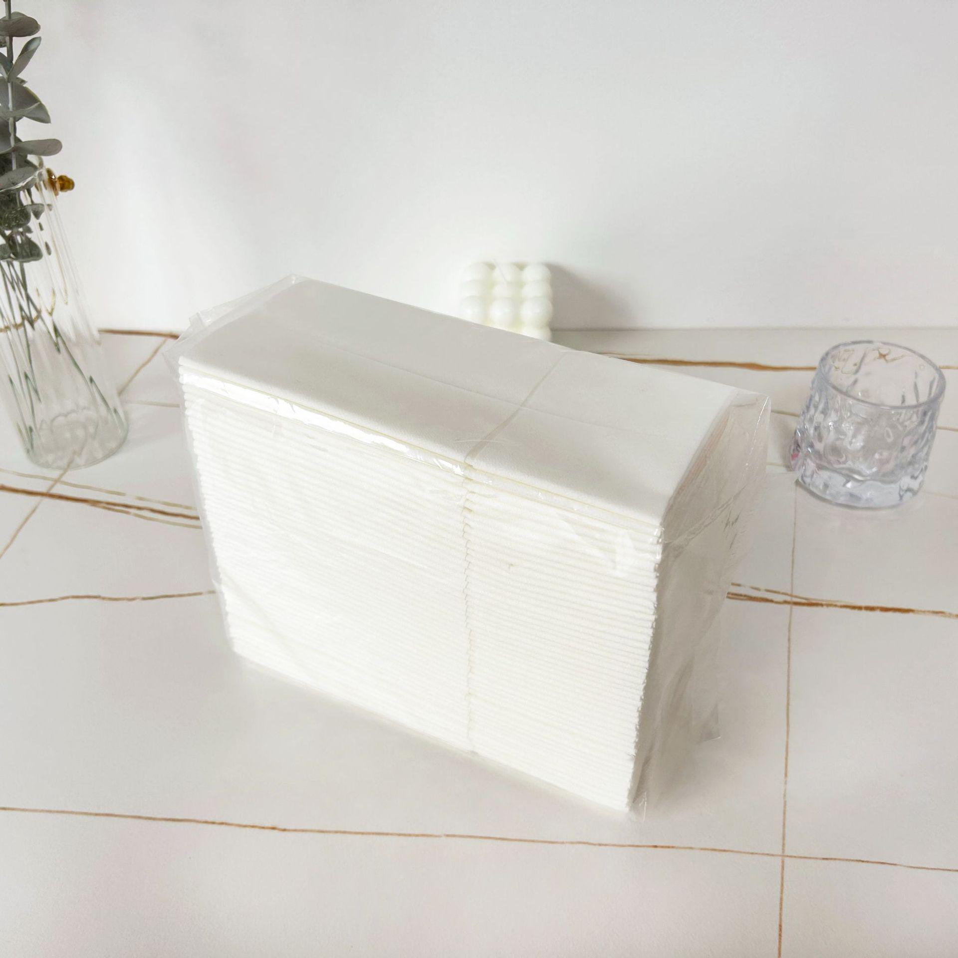 Thick Disposable White Paper Cutlery Set with Napkin and Logo