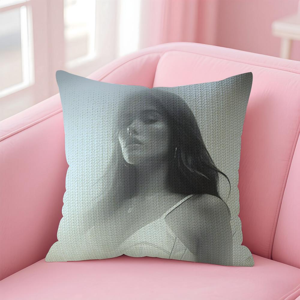 M-Madison Beerr Singer Cushion Cover Natural Linen Pillow Case Double-Sided Print Decorative Sofa Pillowcase Home Decor Gift