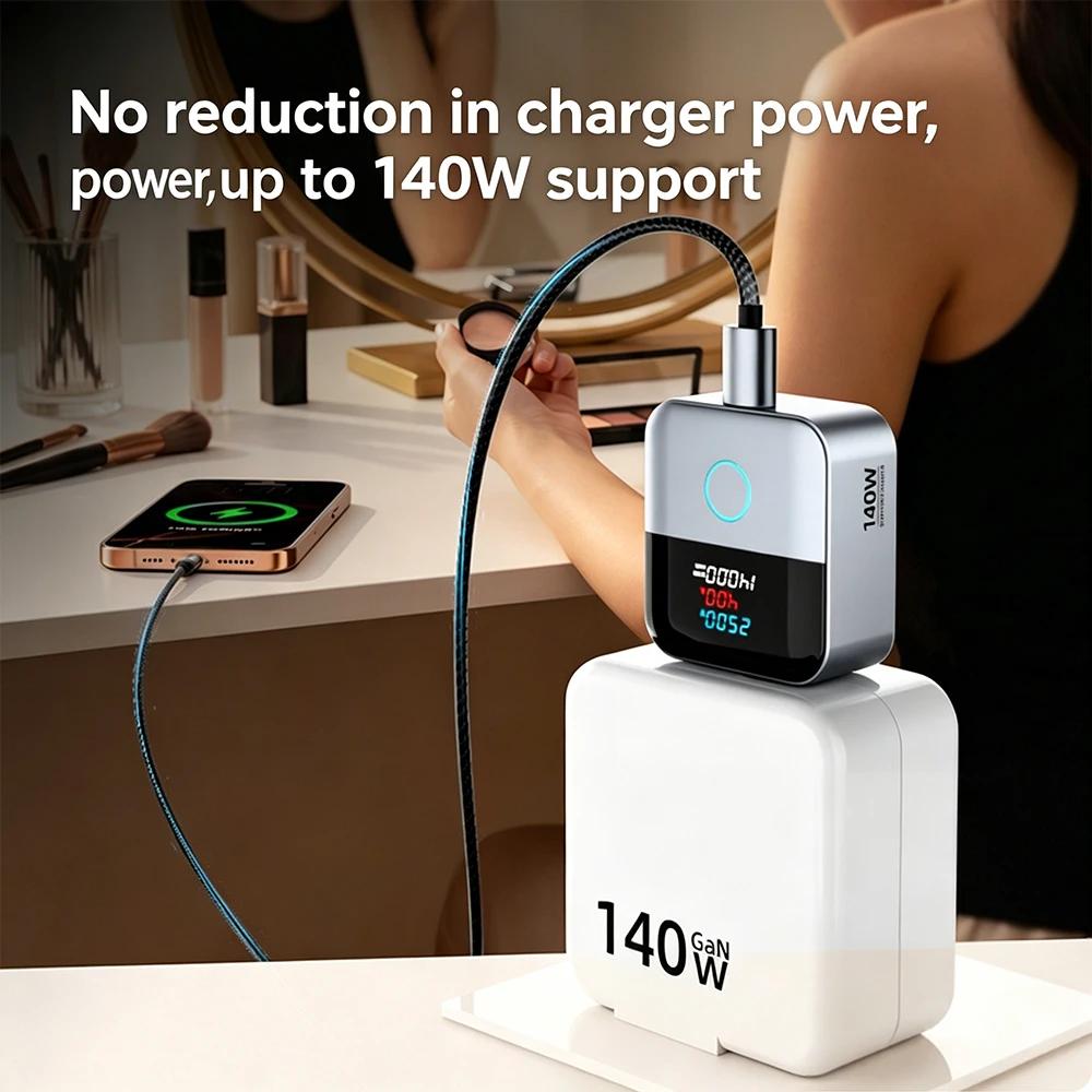 140W Full Charge Auto Disconnect Charging Separator Real-time Power-off Detector Battery Protection Charger Adapter