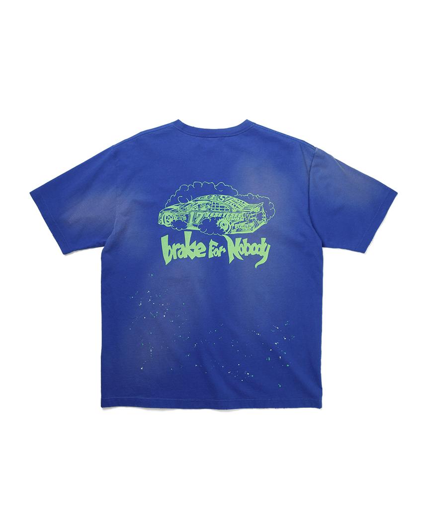 YESEYESEE Y.E.S Vintage Racing Tee Blue