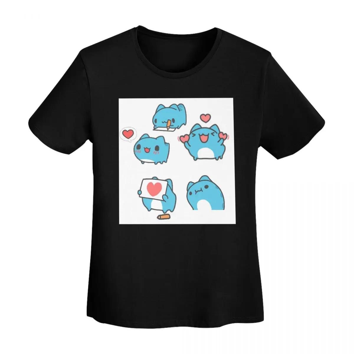 

Comic Cat Bugcat Capoo Bug Cat TShirt Women Short Sleeve T Shirts Crew Neck Clothing Cotton Summer Tees Streetwear 4XL