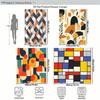 Stylish Artistic Pattern Polyester Shower Curtain - Creative Bathroom Decor, Fashionable Bath Curtain For Home & Hotel