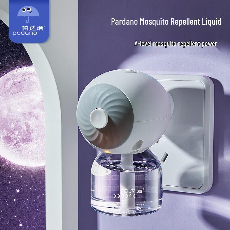 Padano Electric Mosquito Repellent Unscented Kit - 6 Liquid Refills + 2 Diffusers