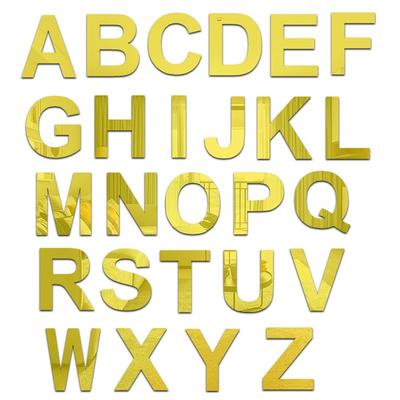 Adesivo da parete Adesivi con alfabeto 3D Sfondo Lettere inglesi