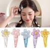 Sweet Jelly Cherry Blossom Hair Clip Headwear Cute Girls BB Clip Y2K Side Bangs Clip Hair Accessories Fresh Flowers Hairpins