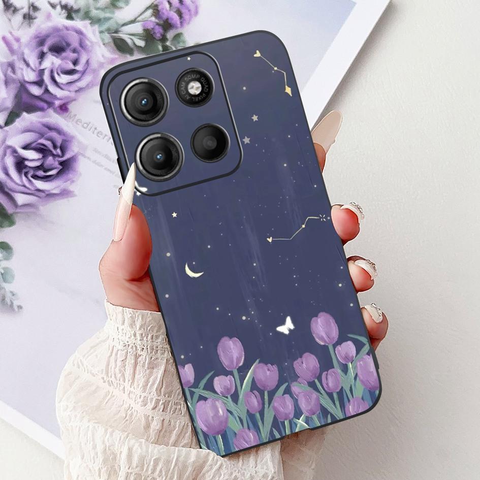 Silicone Case For Motorola Moto G15 G75 2024 Cover Cute Panda Lion Shockproof TPU Phone Cases For MotoG15 MotoG75 G 75 G 15 Etui