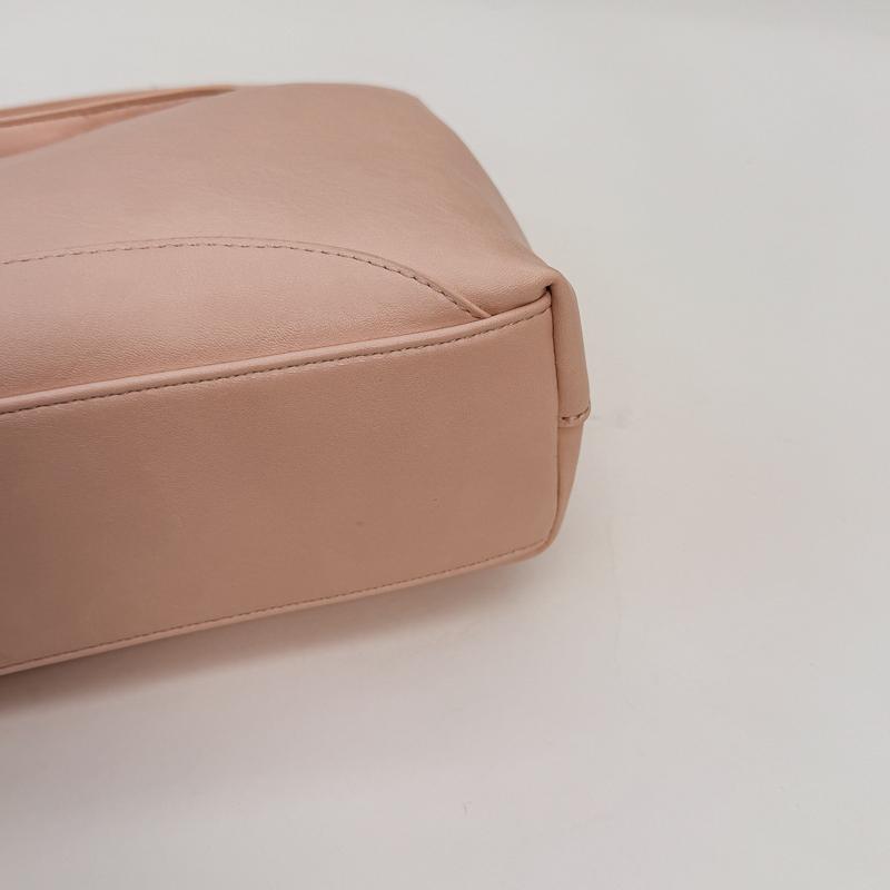 Faux Leather Shoulder Bag Solid Color Women Fashion Crossbody Bag