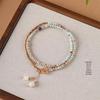 Elegant Shoushan Stone Layered Beaded Bracelet: Women's Light Luxury, Exquisite High-End National Style DIY Accessory