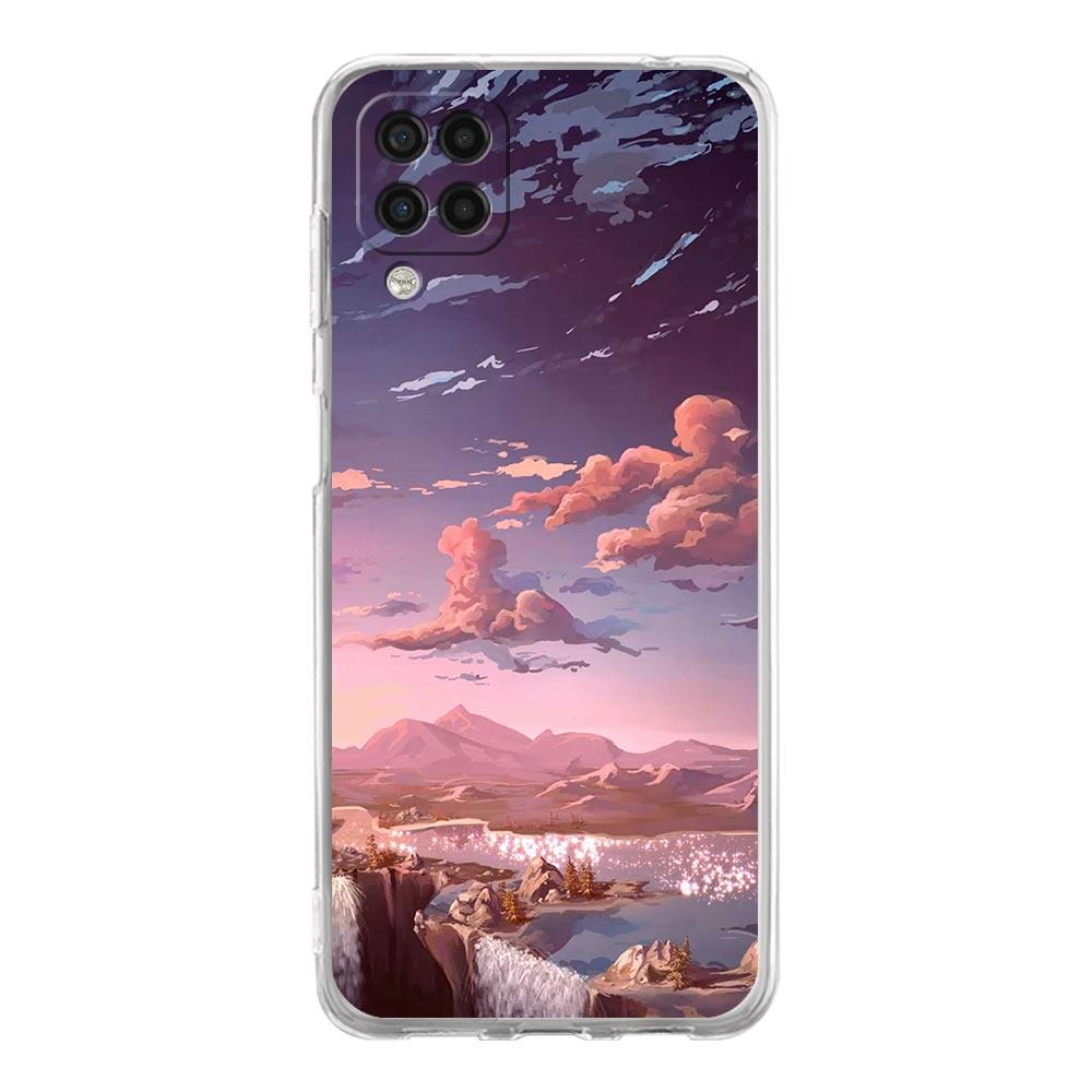 INS Japan Sunset Scenery Phone Case For Samsung A51 A71 A21S A12 A11 A31 A41 A01 A03S A22 A13 A33 A73 A53 A52 A32 5G A23 Cover