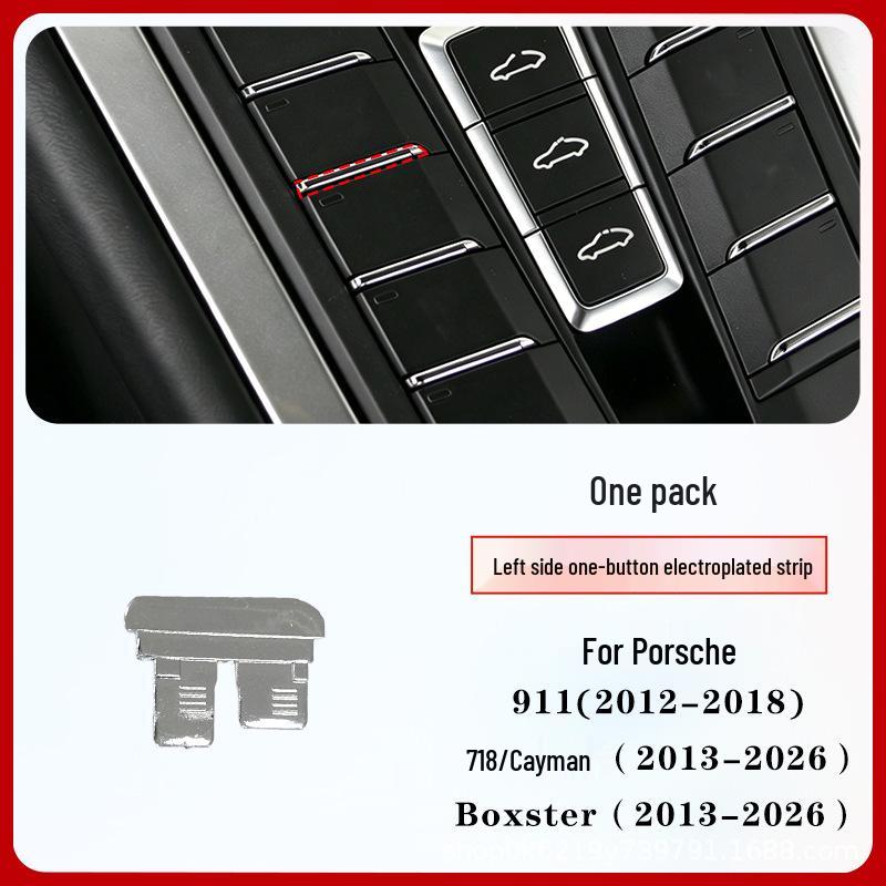 Porsche 718/911/Boxster viduskonsole funkciju pogas gray