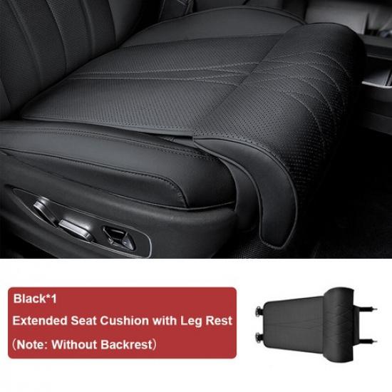 Matte PU Soft Foam Car Seat Bottom Leg Support Cover Universal For BMW Benz