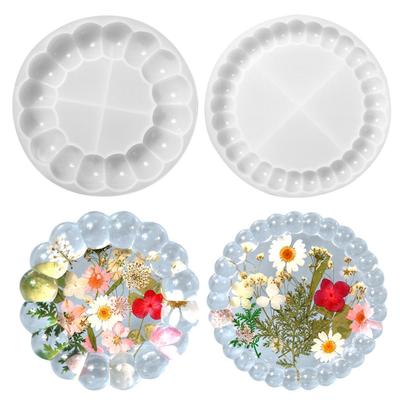 Tealight Candle Holder Resin Molds | Bubble Edge Silicone Molds for Epoxy Resin