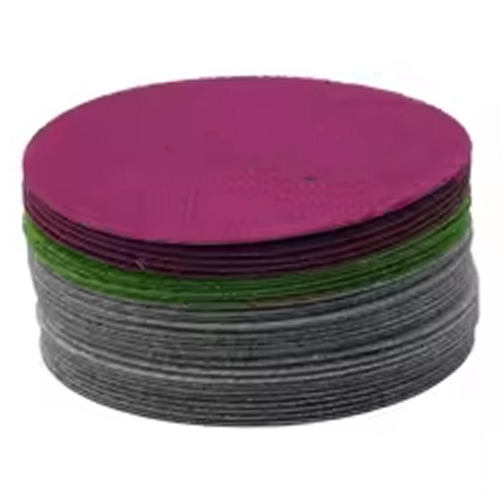 30PCS Wet Dry Sandpaper Discs High Efficiency Grinding Quick Change Backing for Paint Wood Metal Surfaces Wood Polishing