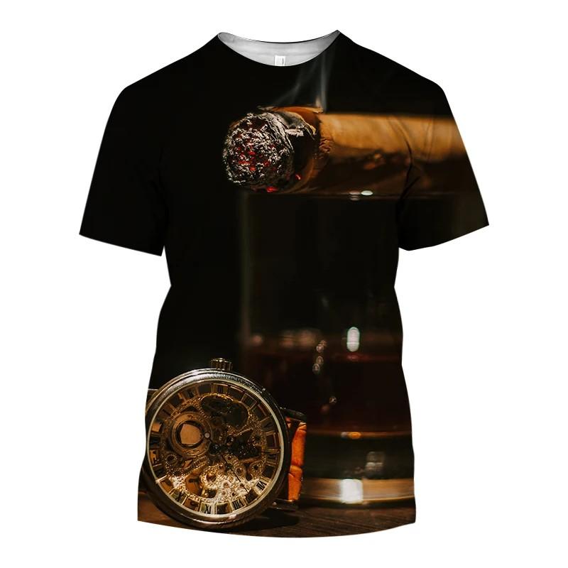 Summer Men Interesting Creative Palm Print T-Shirt Fashion 3d Printed Round Neck Short Sleeve Loose Plus Size Tops Clothing