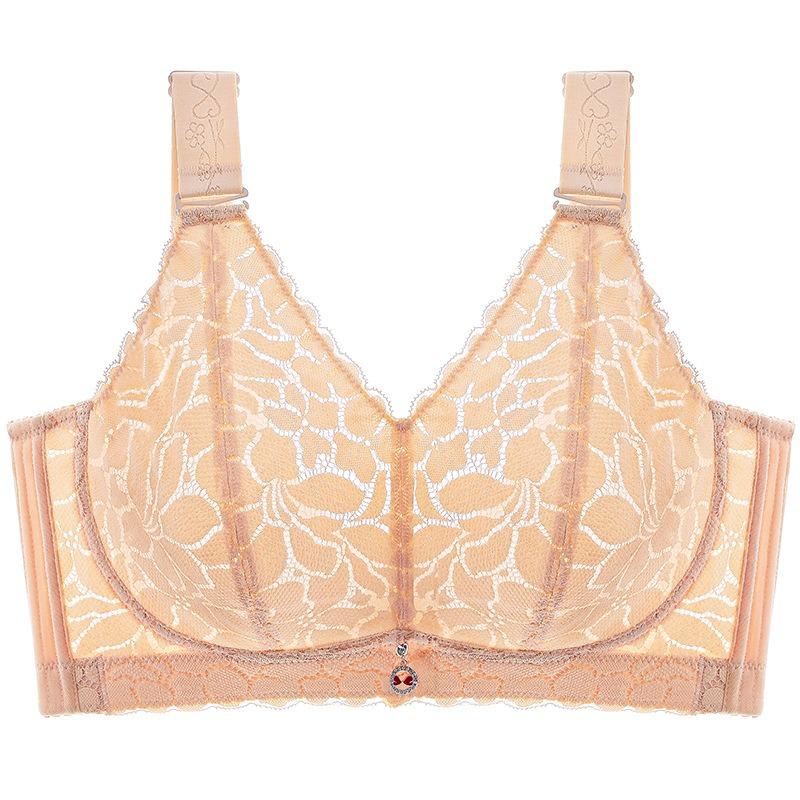 Women S Ultra Thin No Wire Bra For Large Bust Support Side Support