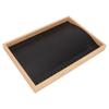 Jewelry Display Tray Necklace Earrings Rings Storage Box Ornament Showcase for Home Use Black