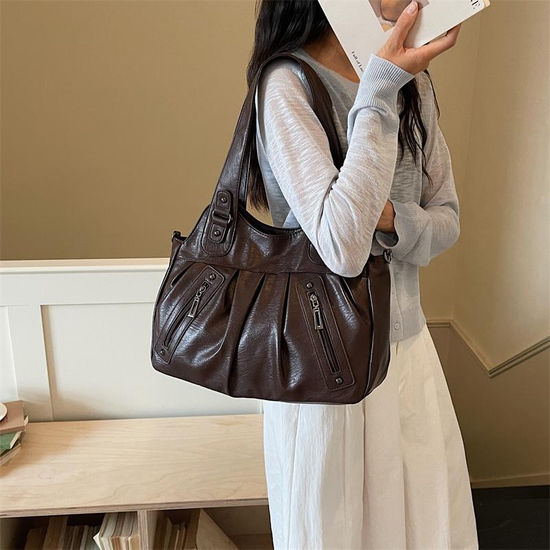 Vintage Women's Large Capacity Shoulder Bag Women's Portable Tote Bag