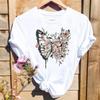 Butterfly 90s Trend Streetwear White Fashion Women T-Shirts Harajuku Clothes Short Sleeve Summer Tees Casual Female Tops O-Neck