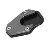 Kickstand Extension Pad Anti Slip Side Stand Support Fit for Honda CRF250 RALLY/CRF250L 17-20(Titanium Color )