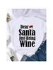 Wounisex Holiday Shirt Clothing Print T Top Merry Christmas New Year Graphic Tee Fashion Female  T-Shirts