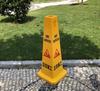 Thickened No Parking Warning Sign with Traffic Cone