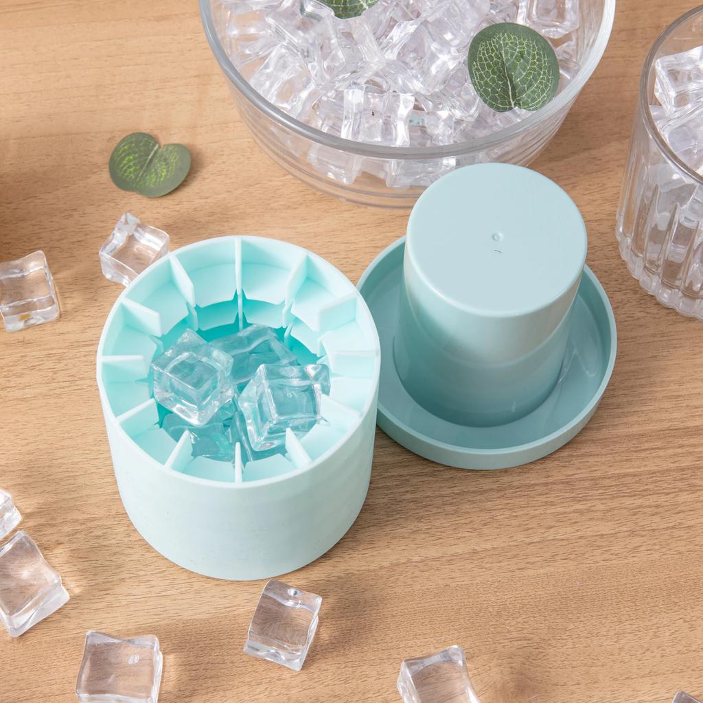 1PC - Silicone Ice Cup Ice Block Mold Cylinder Ice Grid Silicone Food Grade Ice Block Mold