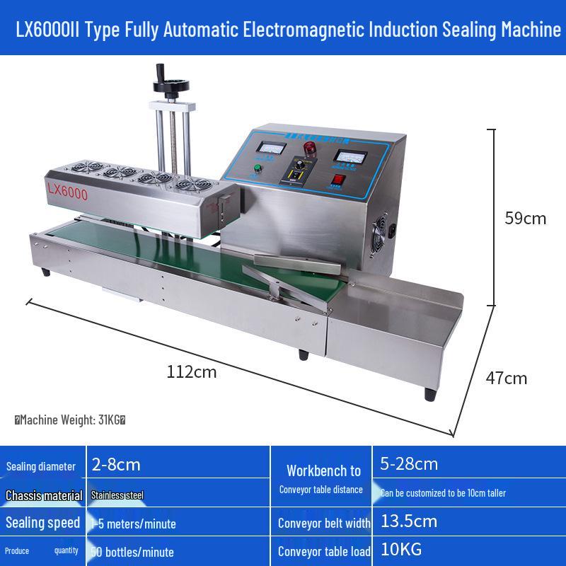 LX6000 Battery-Powered Induction Sealer for Non-Metallic Food, Medicine, and Daily Chemicals.
