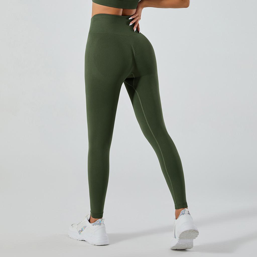 Seamless Yoga Pants For Women High Waist Tummy Control Sport Leggings For Running Fitness