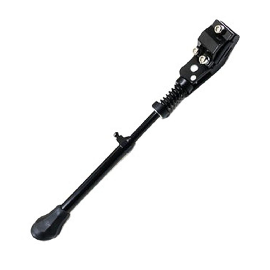 Bike Kickstand Adjustable Height Angle Aluminum Alloy Lightweight Sturdy Black Mountain Bike Side Support