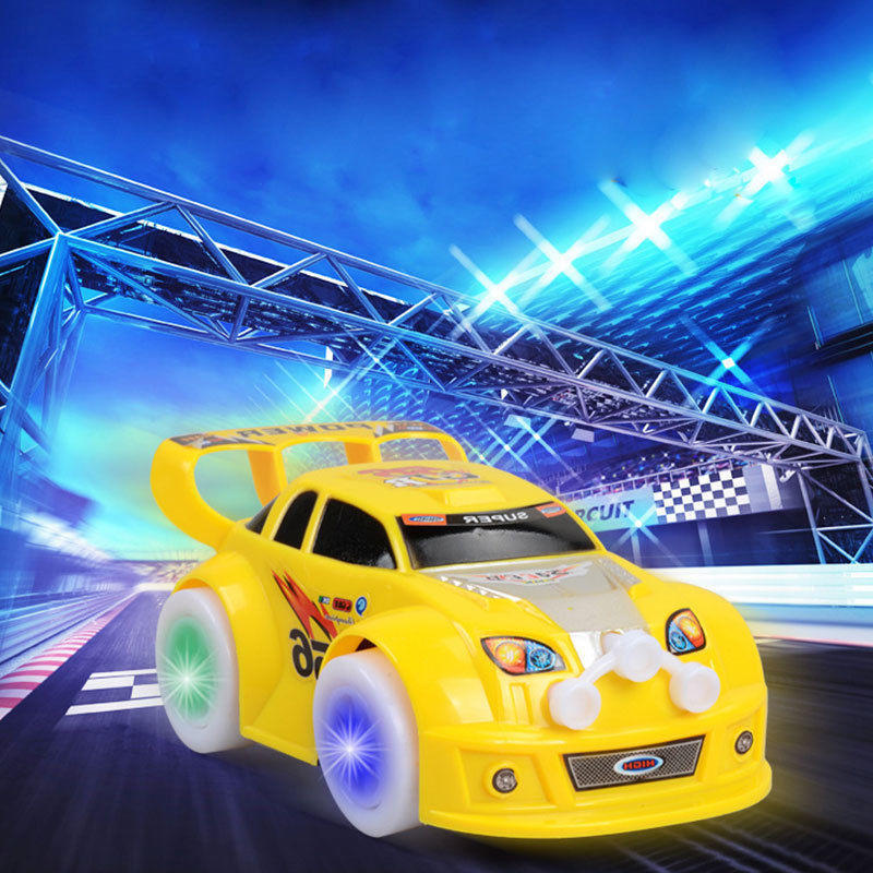Funny Flashing Music Racing Car Electric Automatic Toy Boy Kid Birthday Gift New