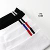 Calzini da Uomo Alti a Strisce in Cotone - Sottili, alla Moda Stile College per Autunno & Inverno Badminton