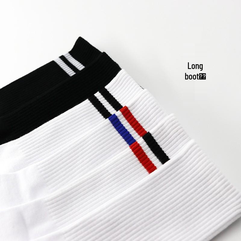 Calzini da Uomo Alti a Strisce in Cotone - Sottili, alla Moda Stile College per Autunno & Inverno Badminton