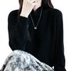 100% Australian Wool Retro Chinese Style Frog Button Sweater - Women's Thick Wool Base Layer for Autumn/Winter 2025.