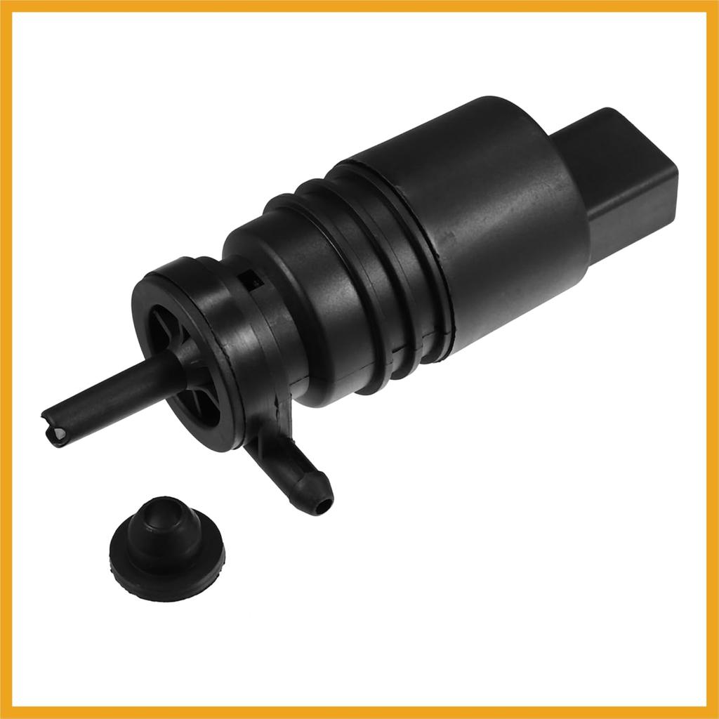 Windshield Washer Motor Pump with Grommet for Honda Pilot - Pack of 1 Black Durable Material Replacement