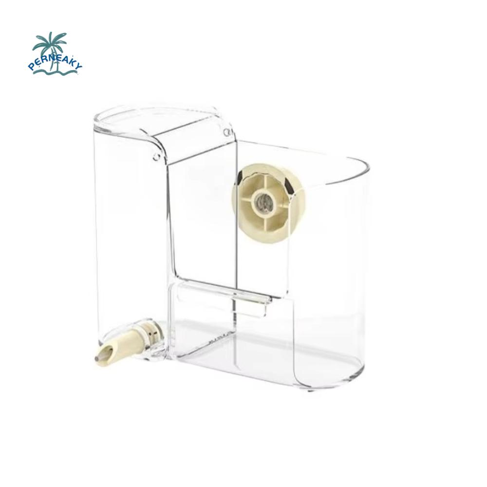 Transparent Automatic Bird Feeder Leak-proof Hanging Bird Feeding Container Plastic Large Capacity Parrot Food Box Cockatiel
