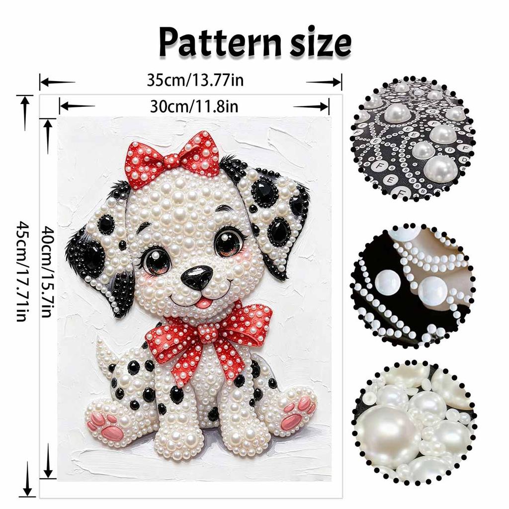 Dalmation Puppy Pearl Painting Handmade Diy Pearl Art Painting Stickers Home Decoration Gifts