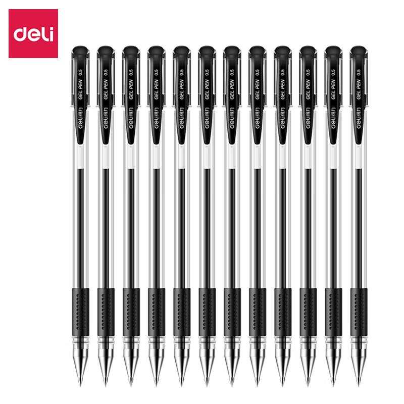 Deli 0.5mm Black Gel Pen