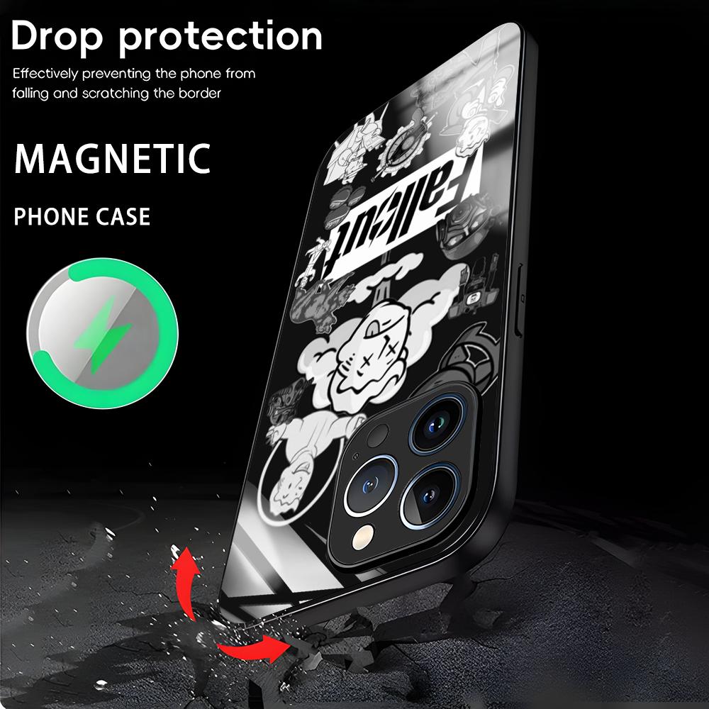 Classic game F-Fallout 4  Phone Case For iPhone 16 15 14 13 12 11 X XR XS 8 Plus Mini Pro Max Glass Magnetic Case