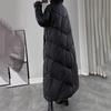 Manteau d'hiver matelassé pour femme, long manteau chaud en duvet, manteau rembourré à capuche, veste pour femme, manteau décontracté