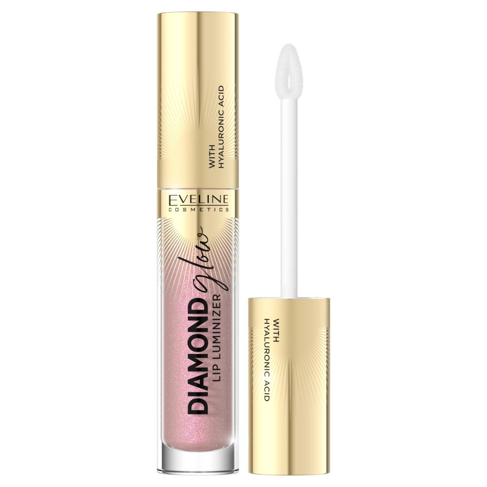 Eveline Cosmetics Lip Gloss with Hyaluronic Acid, Shade 08 Honey Glam, 4.5 Ml
