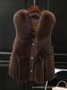 Women's Faux Fox Fur Vest - 2025 Autumn/Winter Collection, No Shedding