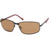 COLEMAN Shirring Matte Black with Brown CO3072-2 Sunglasses, (Polarized)