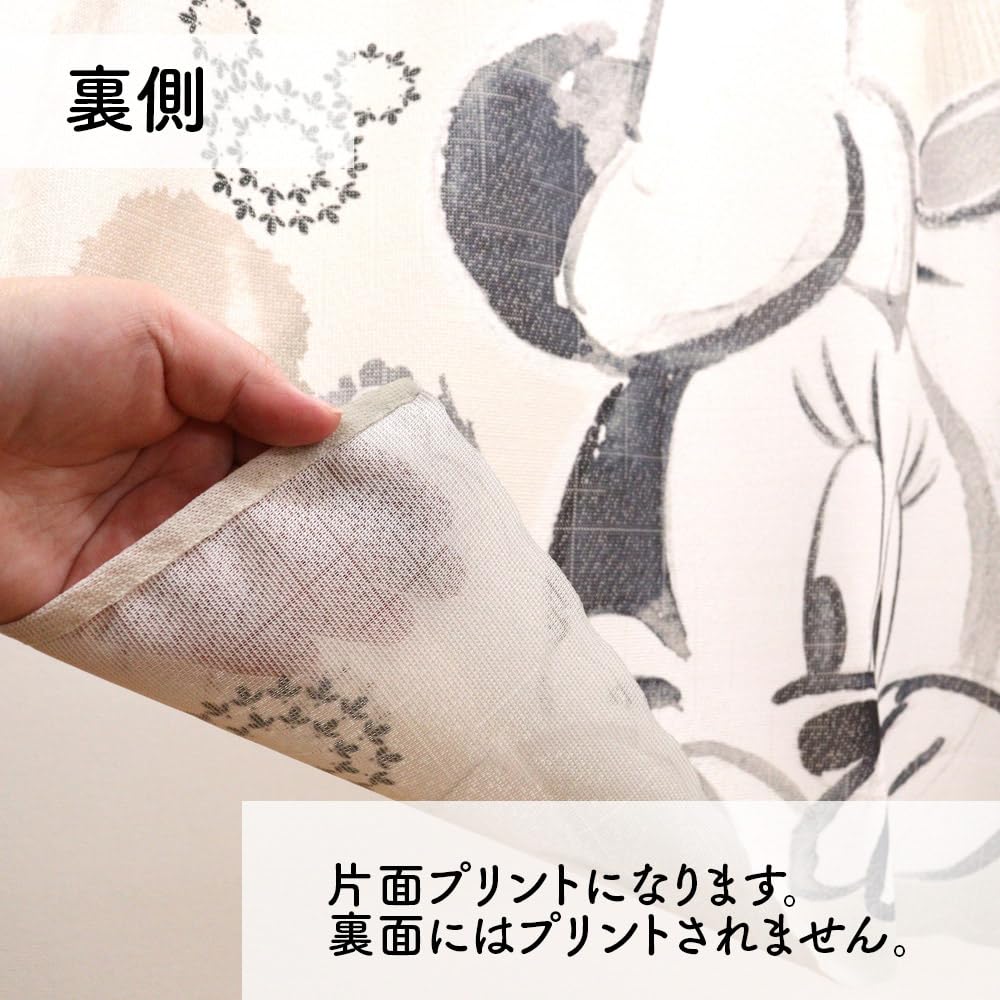 Noren Kobo Cafe Disney Disney Mickey Minnie Peek Width 120cm x Length 21614 Curtain, Merchandise, & Through, 45cm,