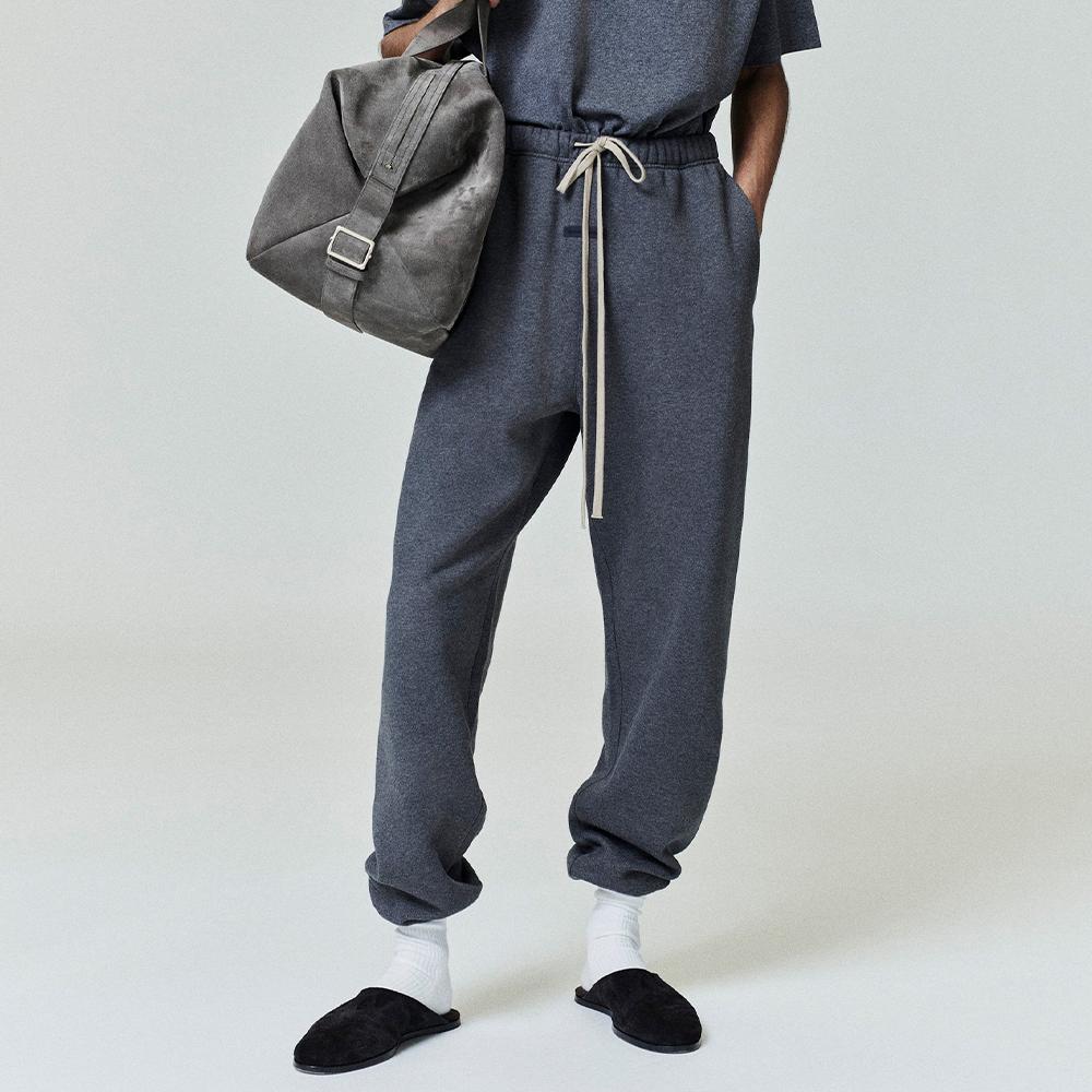 Fear of God Essentials Classic Sweatpants Charcoal Heather Men Bottoms Grey 130HO258401F