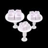 3Pcs/Set Plastic Hydrangea Fondant Cake Decorating Plunger Cutter Flower Blossom Mold Home Cake Tools